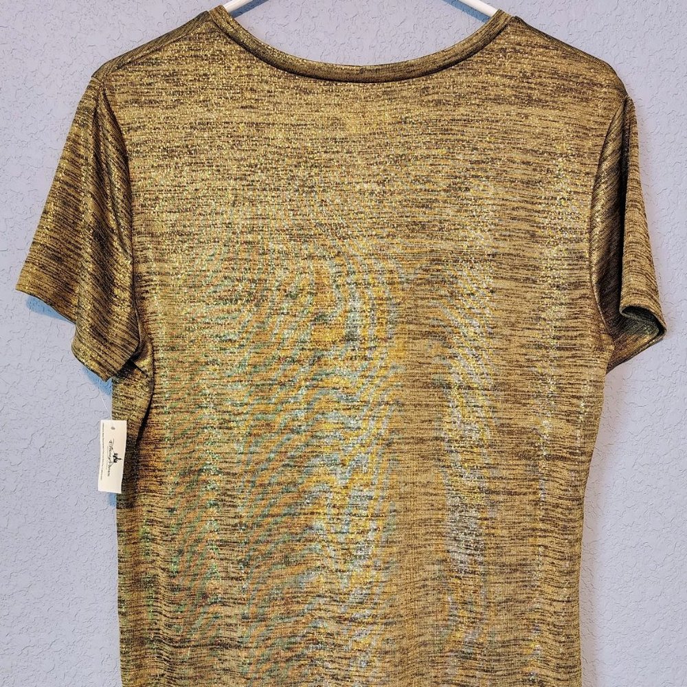 NEW Star Wars Gold & Black Metallic Top - Picture 2 of 6